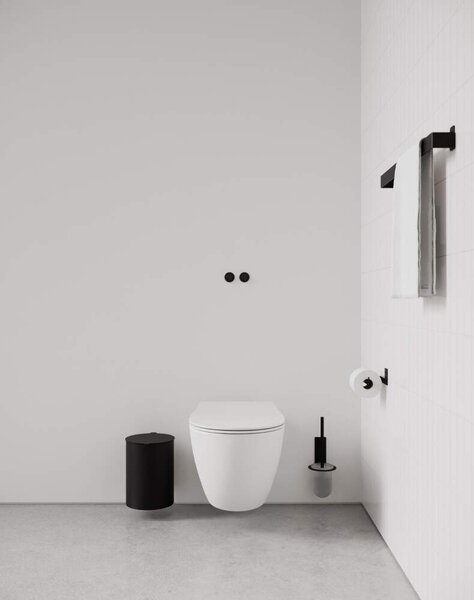 Nichba Odpadkový koš Toilet Bin, black