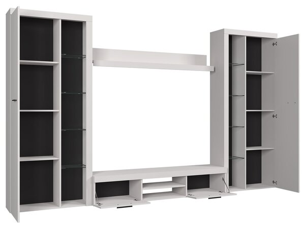 Moderní obývací stěna s LED osvětlením THISE XL - dub sonoma