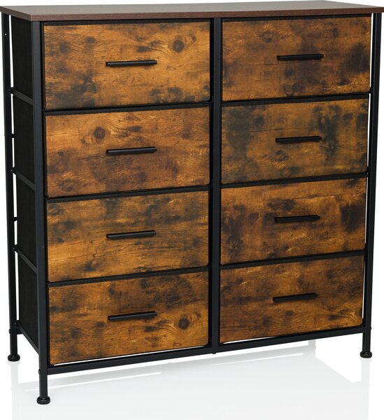 Hjh LIVING Komoda s 8 zásuvkami RAGALA LIGHT Příborník 82,0 x 80,0 x 30,0 cm