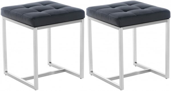 2 ks / set Taburet Barci, černá