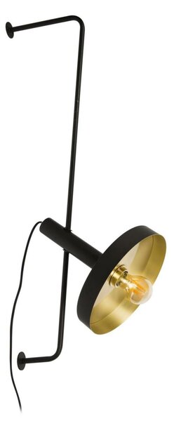 FARO WHIZZ nástěnná lampa, černá/zlatá
