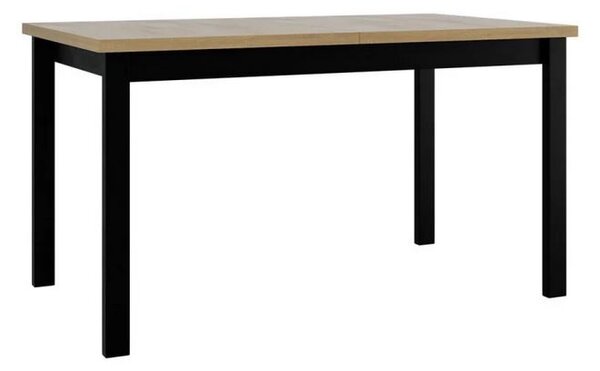 Rozkládací jídelní stůl 140x80 cm ELISEK 2 - dub sonoma / černý