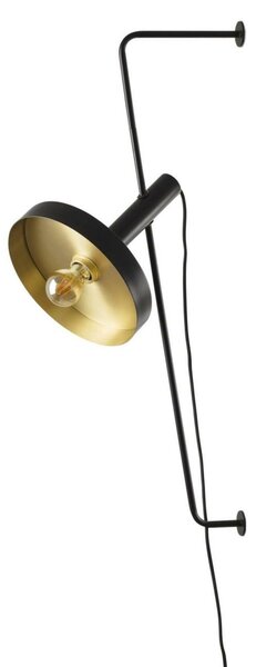 FARO WHIZZ nástěnná lampa, černá/zlatá