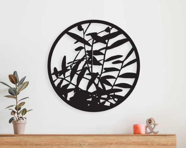 Dřevěný abstraktní obraz - Květiny - na stěnu od 2opice.cz Materiál: ČERNÝ EBEN, Velikost (mm): 500 x 500
