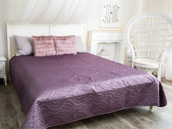 PovlečemeVás Luxusní přehoz na postel 220x240 cm - fialový