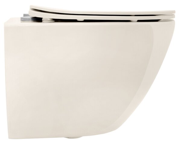 Závěsná WC mísa REA Carlo Mini Rimless Ecru