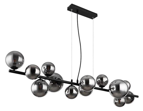 Globo 56133-13H - LED Lustr na lanku RIHA 13xG9/3,5W/230V kouřová/černá