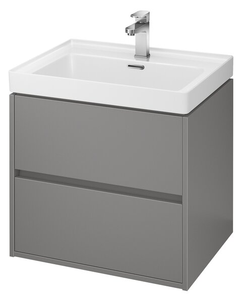 Cersanit Crea skříňka 59x45x53 cm pod umyvadlo závěsná šedá S924-016