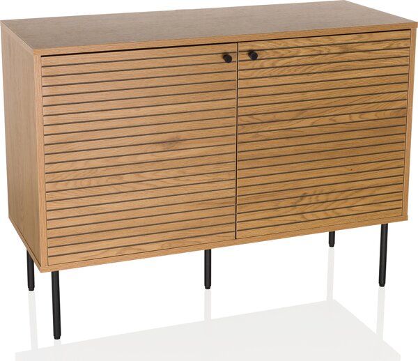 Hjh LIVING Příborník LINNO S Komoda Skříňka s knoflíkovou rukojetí 74,0 x 100,0 x 40,0 cm