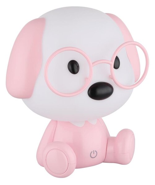 Globo 21761P - LED Stm. nab. dětská noční lampička PUPPY 1W/5V 500 mAh růžová