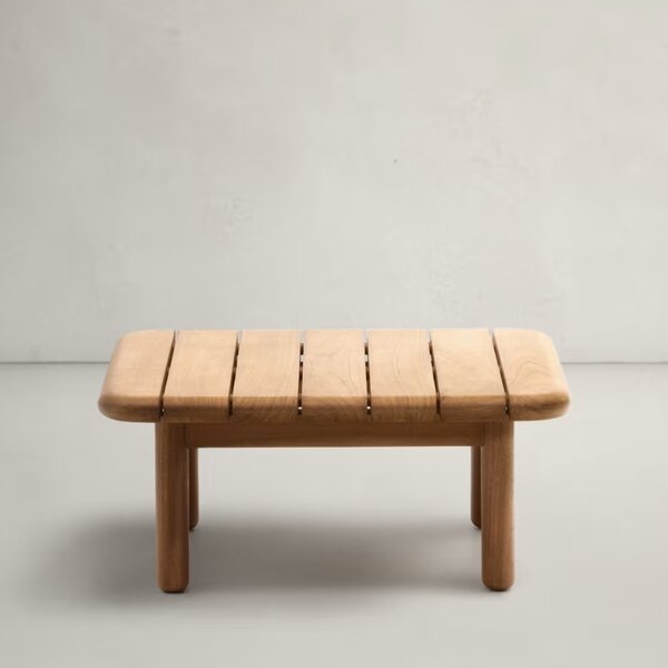Teakový zahradní stolek Kave Home Turqueta 70 x 70 cm
