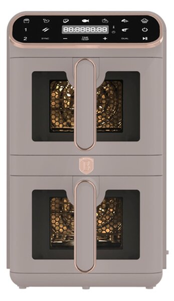 Horkovzdušná fritéza digitální dvojitá 5,5 + 5,5 l Taupe Collection