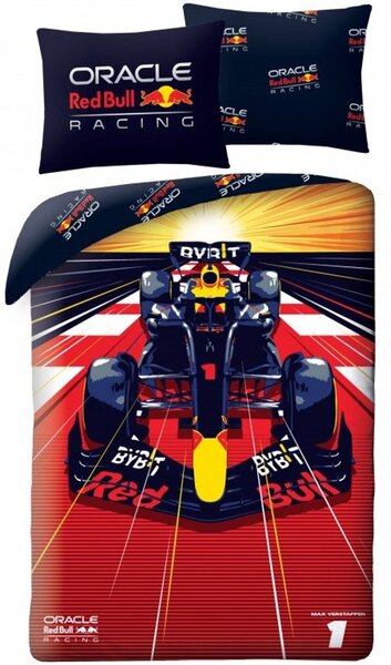 Ložní povlečení Formule 1 Oracle Red Bull Racing - 100% bavlna - 70 x 90 cm + 140 x 200 cm
