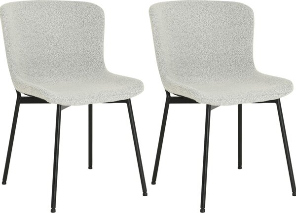 JakHomely židle sada 2 jídelních židlí béžové kuchyňské židle deco