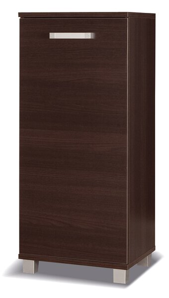 Úzká komoda s dvířky ANDOVER - kaštan wenge