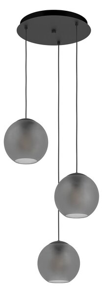 Závěsná svítidlo Stars of Light, Arangona, stmívatelné, Šedá, Obývací pokoj, Sklo, Moderní