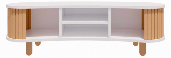 TV stolek/skříňka Tomaggio (bílá + naturální)