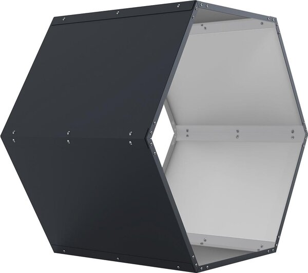 Přístřešek na dřevo G21 HEX 53 - 92 x 60 cm, antracitový