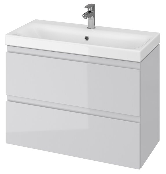 Cersanit Moduo skříňka 79.5x37.5x57 cm pod umyvadlo závěsná šedá S929-001