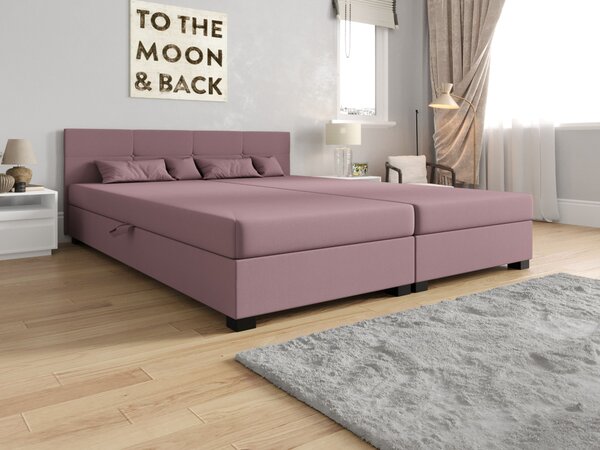Americká postel s úložným prostorem 160x200 ROSIE 15 - růžová