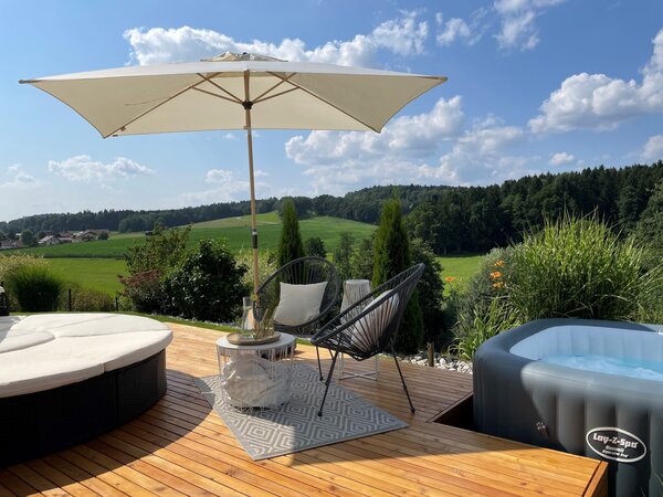 Doppler ALU WOOD 300 x 200 cm – slunečník s automatickým naklápěním s ULTRA UV ochranou přírodní (slonovinová kost - kód barvy 820)
