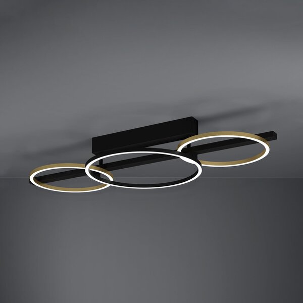 Stropní Lampa Stars of Light, Lanacera, stmívatelné, Černá, Obývací pokoj, Kov, Moderní