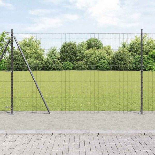 Evropský plot s betonovou základnou 10 x 1,4 m Šedá Síťovina 3350920