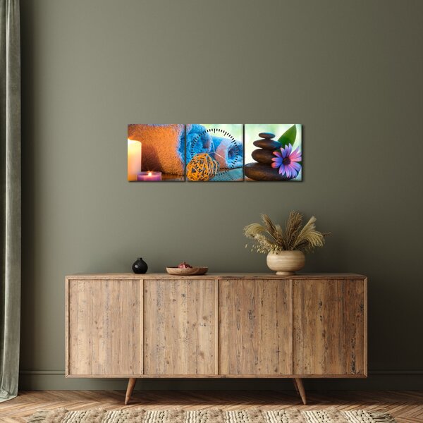 Obraz - Relaxační masérský obraz (s hodinami) (90x30 cm)