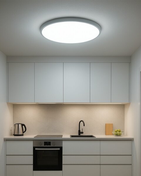 LED Stropní svítidlo LED/40W/230V 3000/4000/6500K pr. 50 cm bílá
