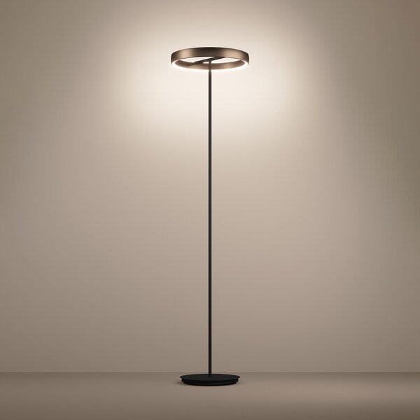 Stojací Lampa Stars of Light, Trabuco, stmívatelné, Hnědá / Rezavá, Obývací pokoj, Hliník, Moderní