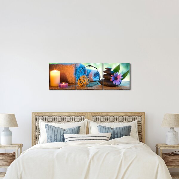 Obraz - Relaxační masérský obraz (s hodinami) (90x30 cm)