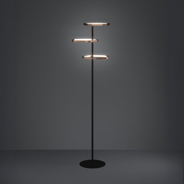 Stojací Lampa Stars of Light, Estrella, stmívatelné, Bronzová / starobylá mosaz, Obývací pokoj, Kov, Moderní