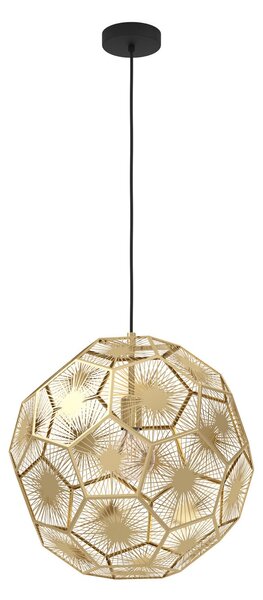 Závěsná svítidlo Stars of Light, Skoura, stmívatelné, Zlatá / mosazná, Obývací pokoj, Kov, Moderní