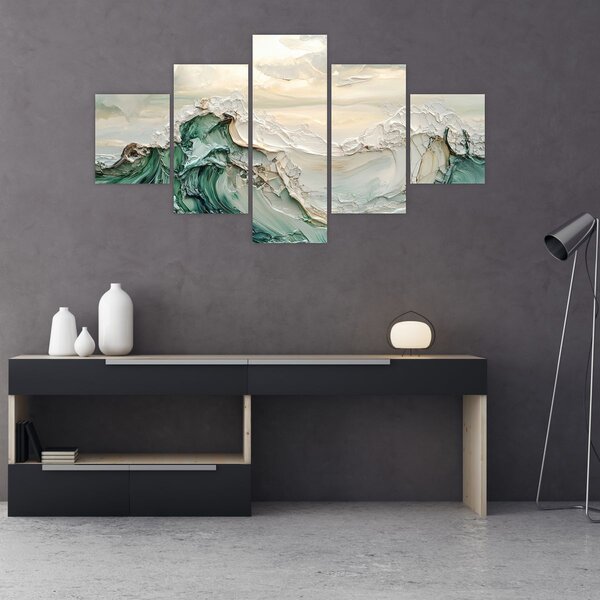 Obraz - 3D abstrakce moře (125x70 cm)