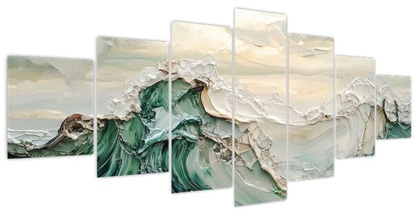 Obraz - 3D abstrakce moře (210x100 cm)