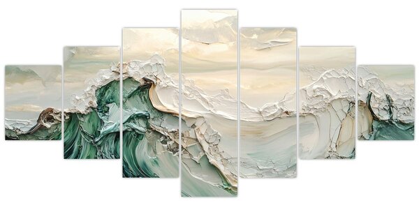 Obraz - 3D abstrakce moře (210x100 cm)