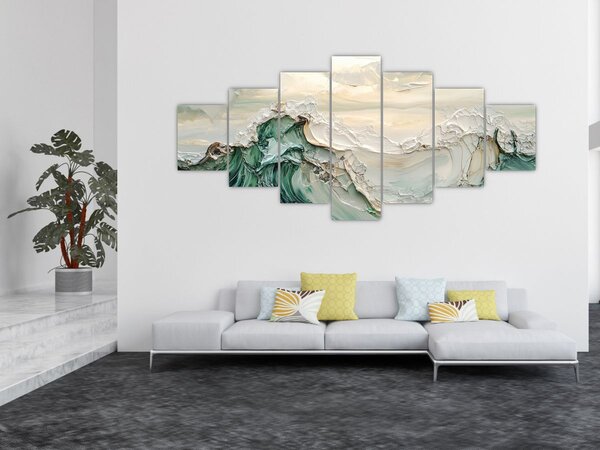 Obraz - 3D abstrakce moře (210x100 cm)