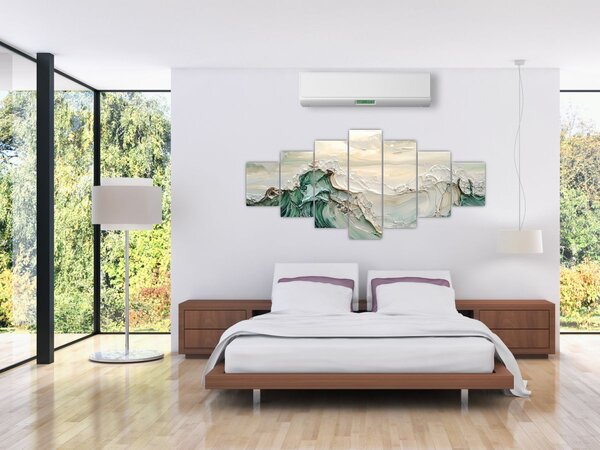 Obraz - 3D abstrakce moře (210x100 cm)