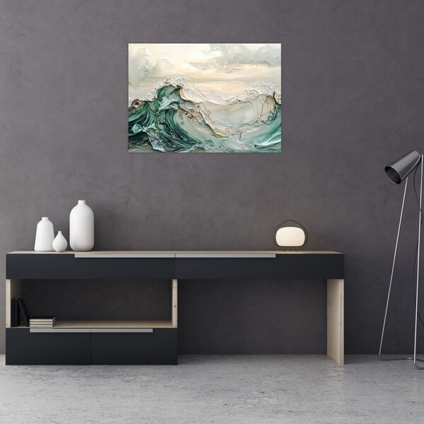 Obraz - 3D abstrakce moře (70x50 cm)