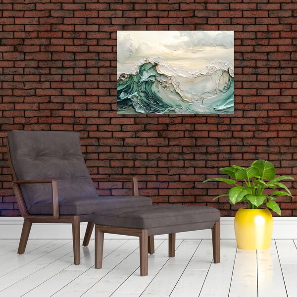 Obraz - 3D abstrakce moře (70x50 cm)