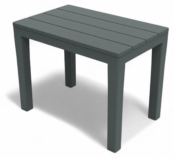 Nízký venkovní stolek z pryskyice 60 x 39 x 45 cm, model Timor – antracitová barva