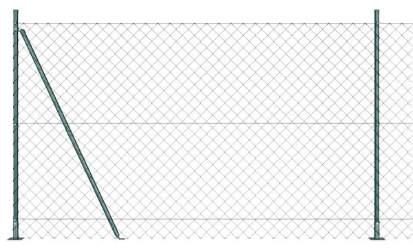 Zábradlí s betonovým základem 10 x 1,6 m Ocel potažená PVC 3351241