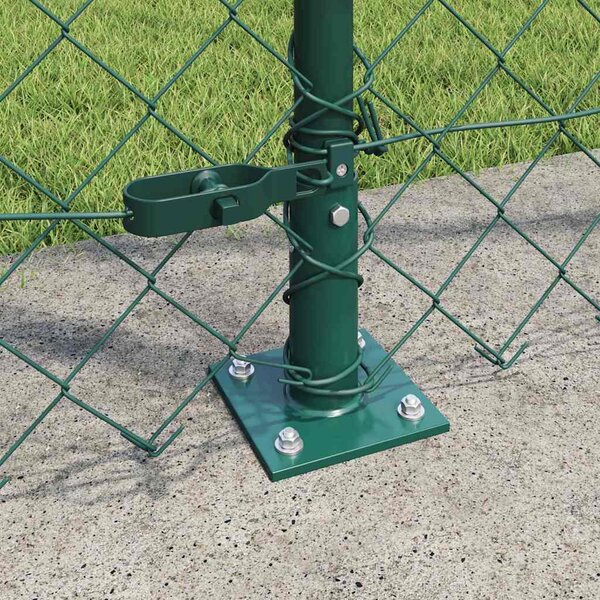 Zábradlí s betonovým základem 10 x 1,6 m Ocel potažená PVC 3351241