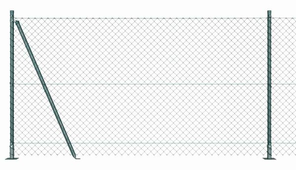 Zábradlí s betonovým základem 10 x 1,2 m Ocel potažená PVC 3351230