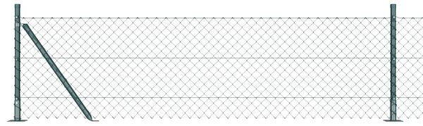 Zábradlí s betonovým základem 10 x 0,4 m Ocel potažená PVC 3351226