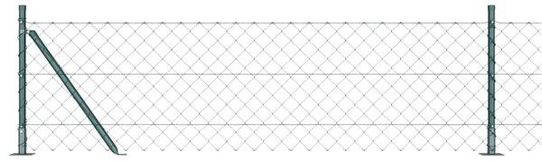 Zábradlí s betonovým základem 10 x 0,4 m Ocel potažená PVC 3351234