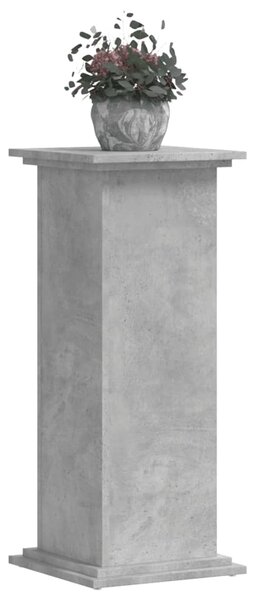 Stojan na rostliny betonově šedý 33x33x80 cm kompozitní dřevo