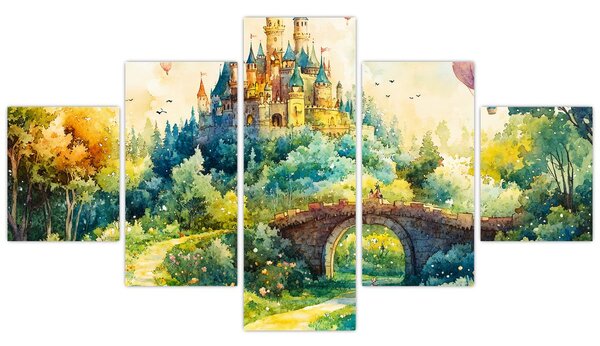Obraz - Pohádkový zámek (125x70 cm)