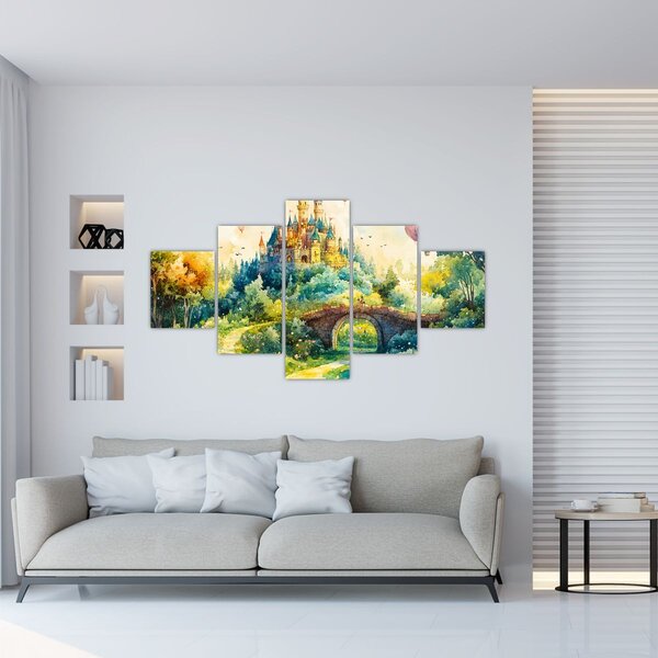 Obraz - Pohádkový zámek (125x70 cm)