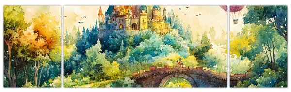 Obraz - Pohádkový zámek (170x50 cm)